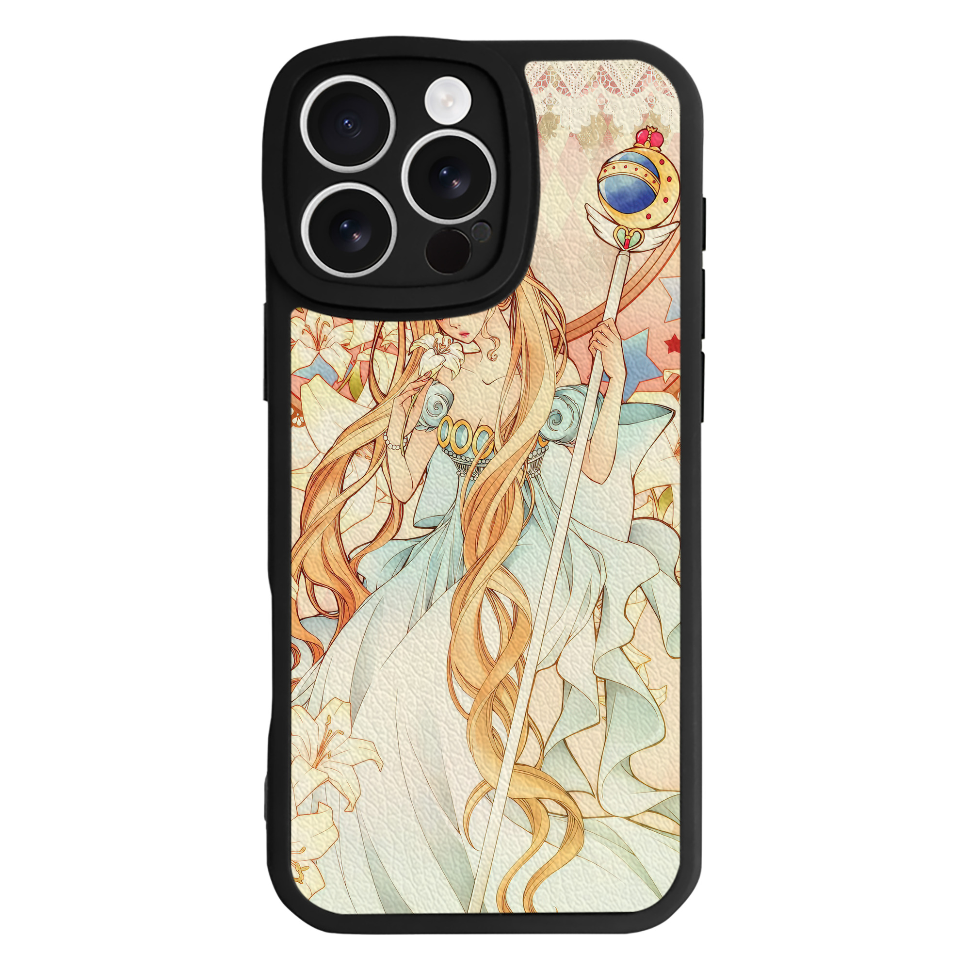 （画像用） 美少女戦士セーラームーン Sailor Moon 【iPhone 16シリーズ対応】シリコンスマホケース（レザー調） 材質：シリコン